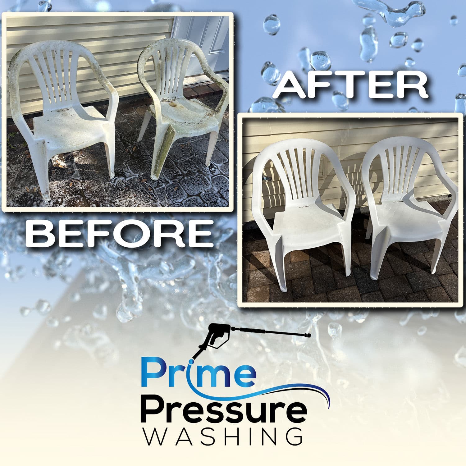 Project Pristine Chairs with Prime Pressure Washing image