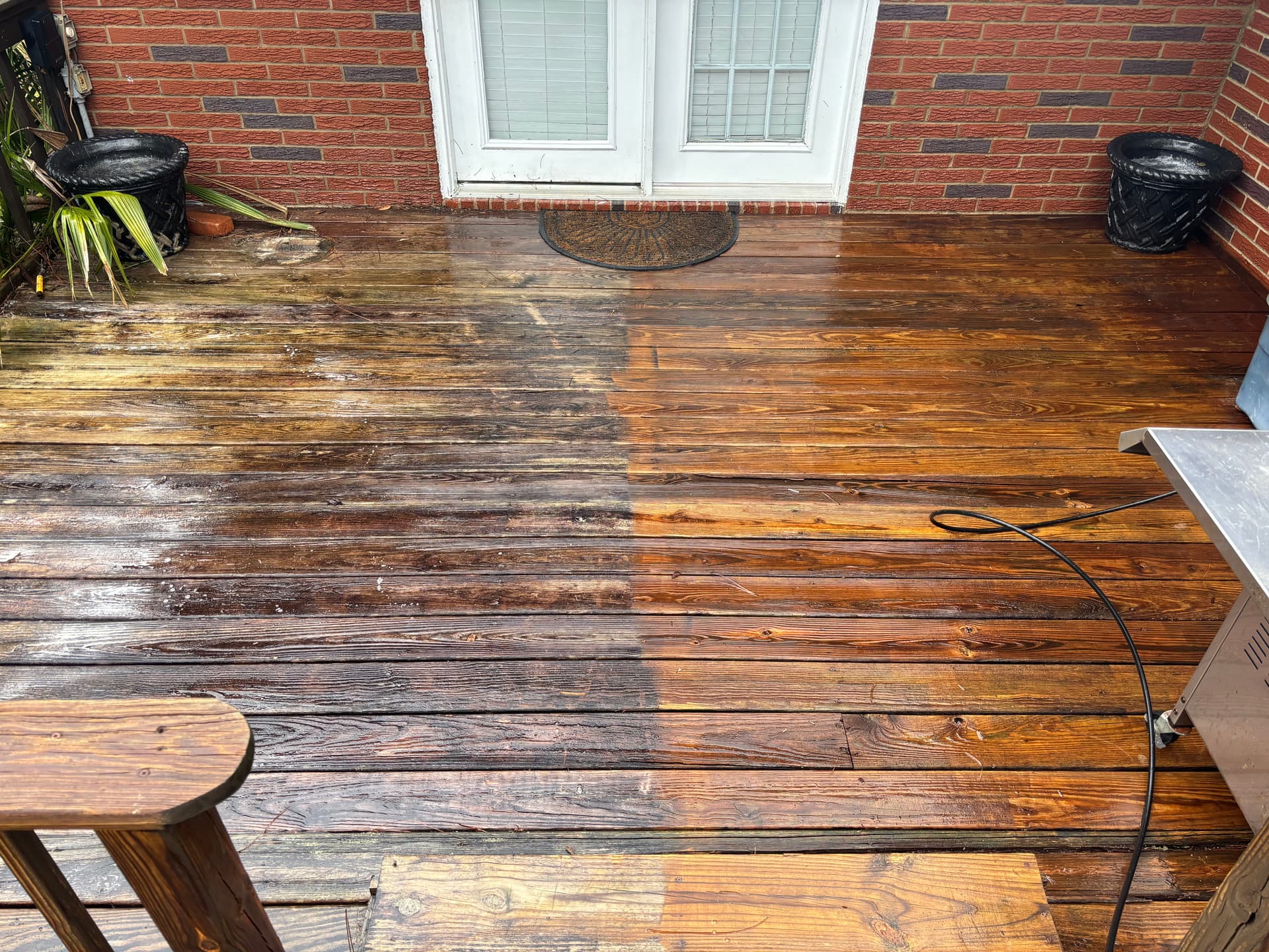 Deck Cleaning Transformation with Prime Pressure Washing image