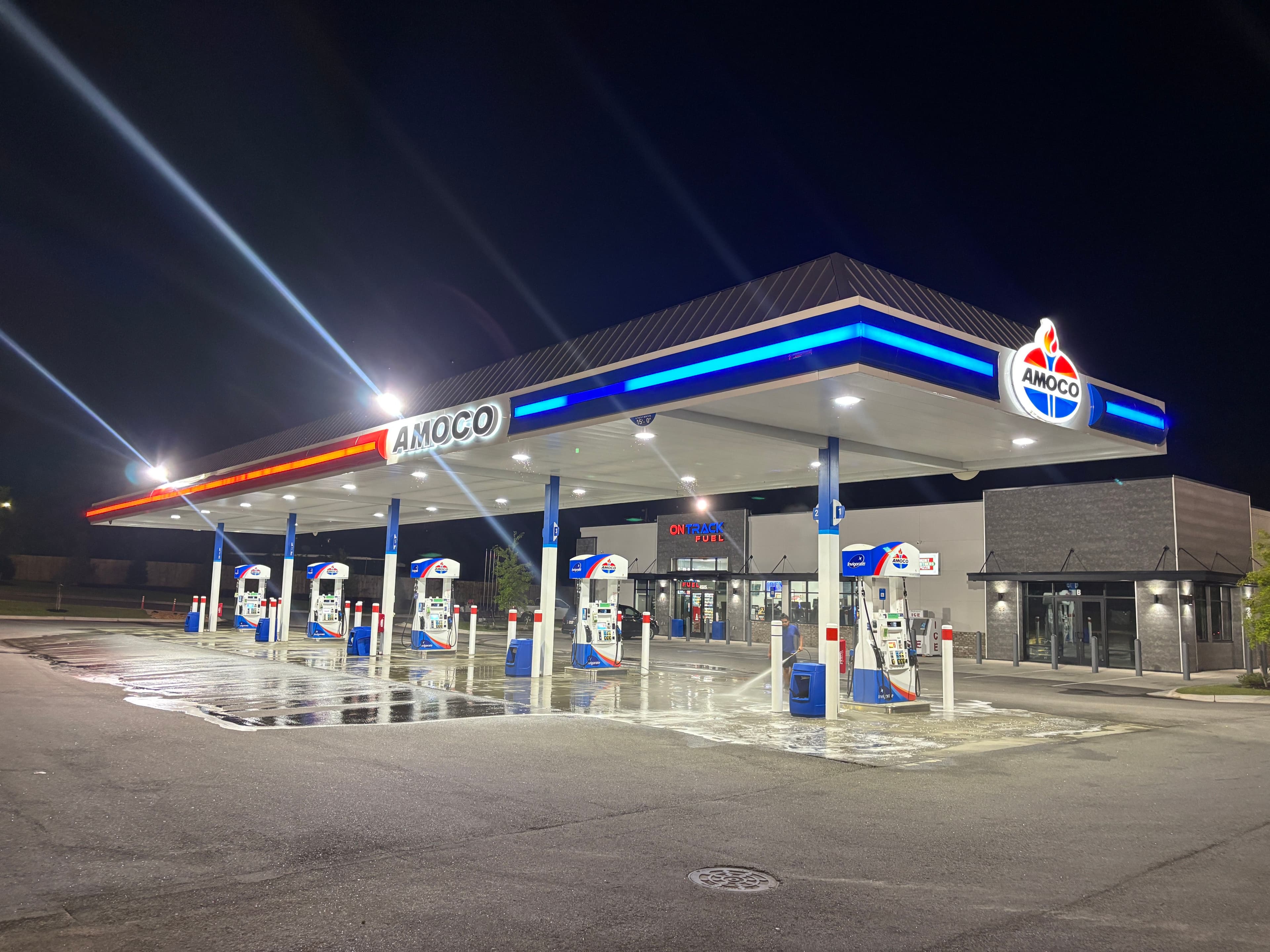 Project Night Pressure Washing at a High-Traffic Gas Station image