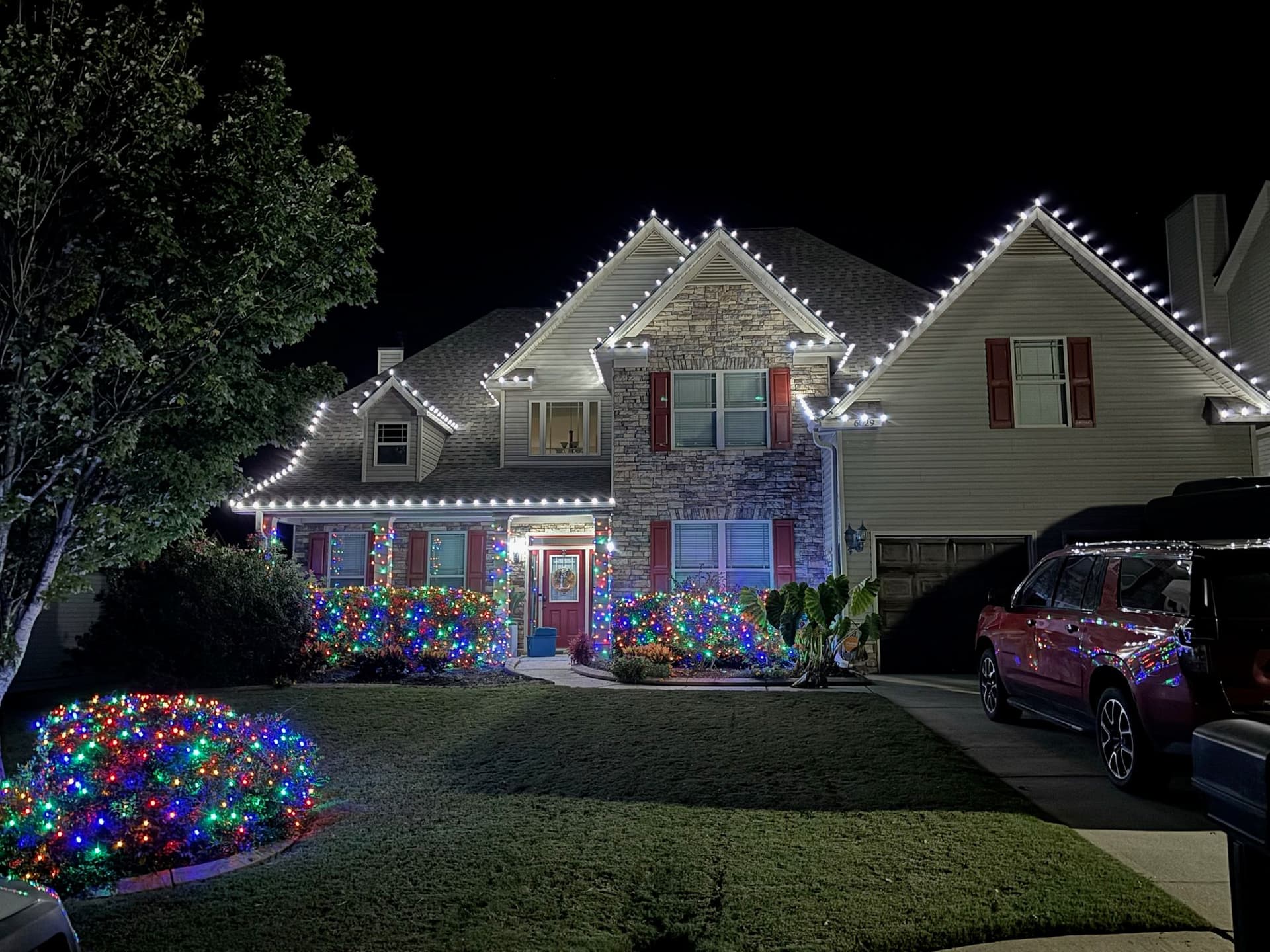 Holiday Lighting Installation for a Cheerful Home image
