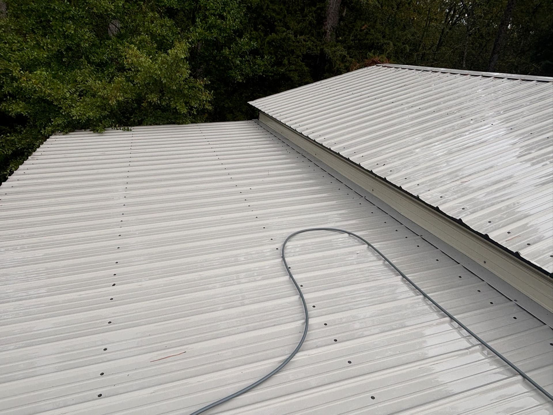 Cleaning Service Shines: Sparkling Metal Roof image