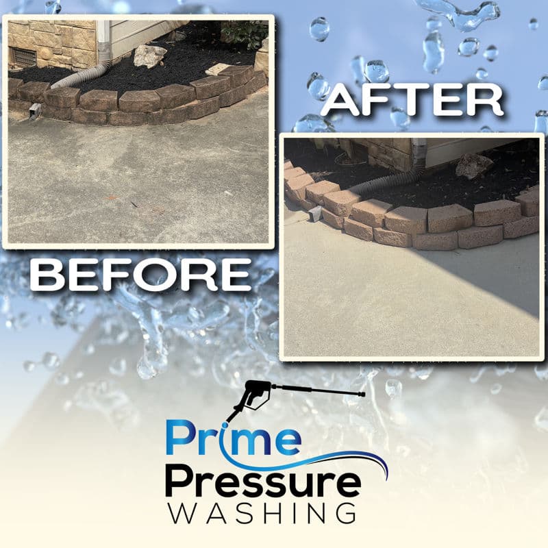 Concrete Transformation with Prime Pressure Washing