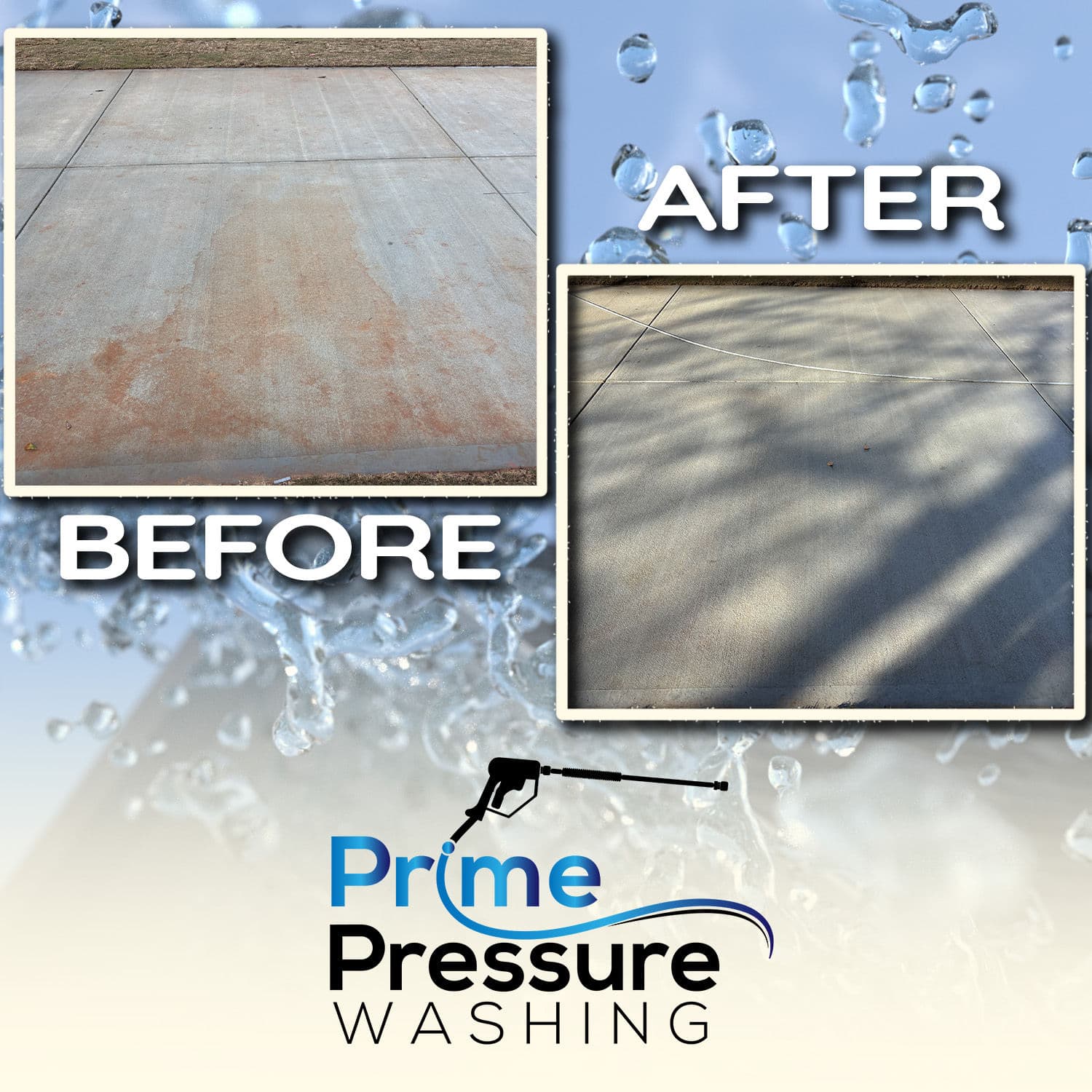 Red Clay Removal Success by Prime Pressure Washing in Georgia image