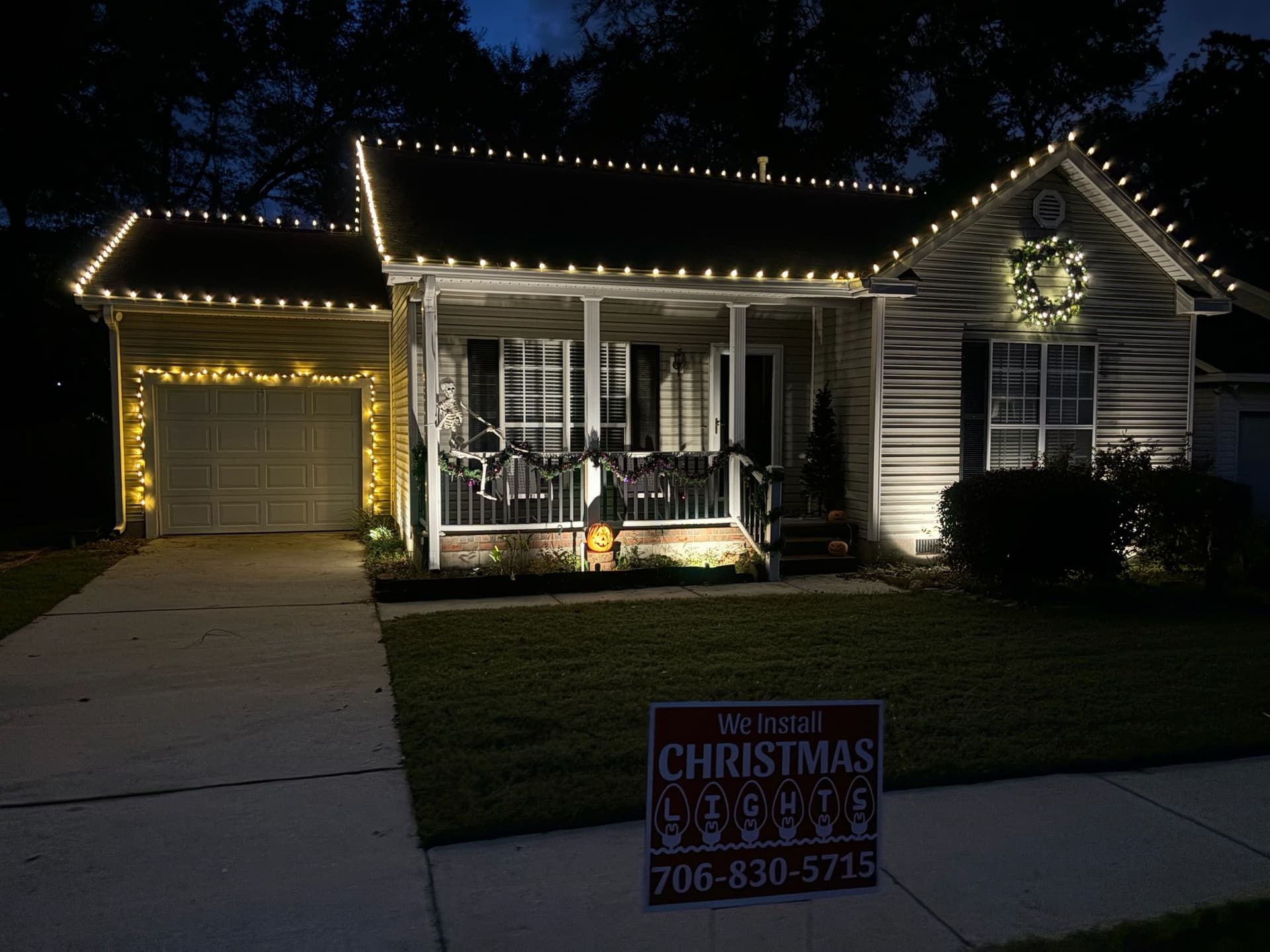 Holiday Lights Installation at a Cozy Home image